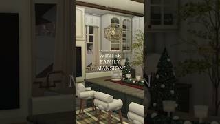 Bloxburg 2 Story Realistic Winter Family Mansion ❄️🎄 #bloxburg #roblox #bloxburghousebuild