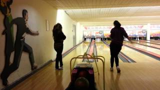 Kerry and Eliza bowling dance.