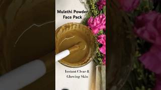 How to apply Mulethi powder on face | Instant Face Pack Glowing Skin | Best Face Mask for Clear Skin