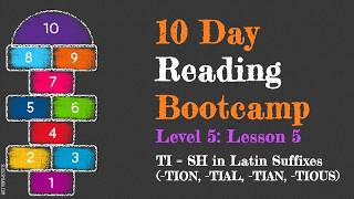 Reading Bootcamp 10 Day Phonics Program:Level 5 Lesson 5-TION, TIAL, TIAN, & TIOUS Suffixes #phonics