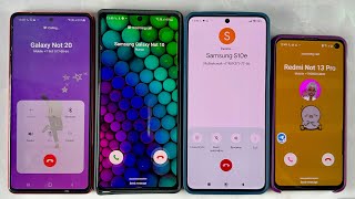 Incoming Call Samsung Galaxy Note 10 + Samsung Galaxy Note 20 + Redmi Note 13 PRO + S10e Samsung