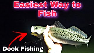 Easiest Way to Fish | Dock Fishing Galveston Texas