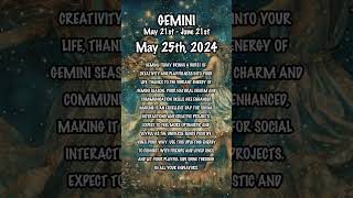 May 25th, 2024 #GeminiHoroscope #dailyhoroscope  #dailyastrologyhoroscope #zodiac  #zodiacuniverse