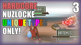 Pokémon Platinum HARDCORE Nuzlocke | Unique Types Only! | Part 3