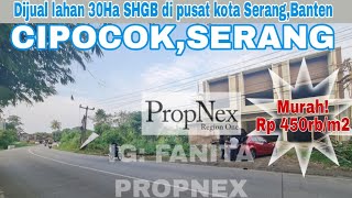 MURAH!Dijual lahan di Cipocok,Serang,Banten 30Ha SHGB dkt POLDA Rp450rb/m2