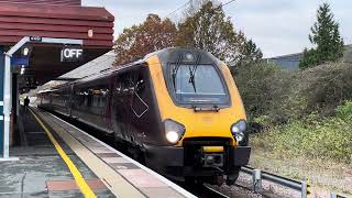 A rammed full Cross country departs Birmingham International station Sunday 10th November 24