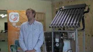 Solar thermal panels with a combi boiler