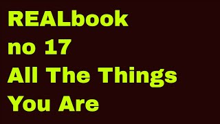 [무작정리얼북듣기] 17. 비오는 날의 노동요! All the things you are