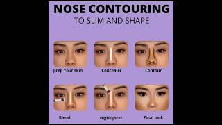 Nose contouring guide!!! 👍💄👃