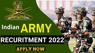 Indian Army Recruitment 2022 : 10th Pass Application Starting Bumber Army Vacancy