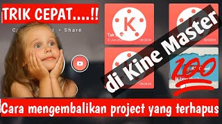 CARA MENGEMBALIKAN PROJECT KINE MASTER YANG HILANG/TERHAPUS#Ashariabdulchanel