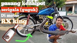 EXPERIMEN GILA || PASANG KNALPOT SRIGALA DI MOTOR RX KING