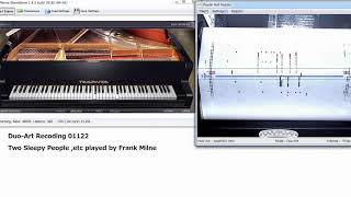 Frank Milne plays "Two Sleepy People" etc, Duo-Art piano roll