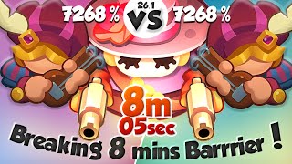 8:05 Minutes! BREAKING The 8 Minutes Barrier with BARD + Gunslinger! PVP Rush Royale