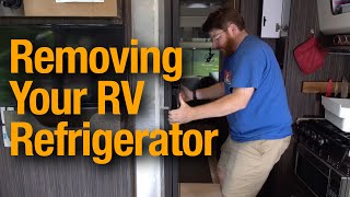 How to Remove an RV Fridge - Detailed Walkthrough - Airstream, Dometic Refrigerator Removal - Vent