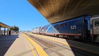 Amtrak train action + Phase 7 P42DC @ Suisun-Fairfield 3/15/24