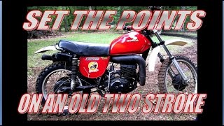 Set the ignition points 1976 Honda MR 250