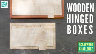 4 Different Wooden Hinged Boxes Pt1 - Scrapwood Challenge ep41