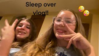 Sleepover vlog! *pizza, cookie cake, and more!*