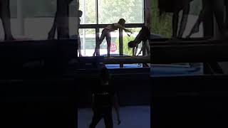 Handstand on beam