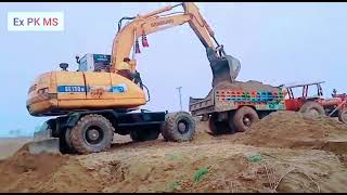 #Excavator#Samsung #130 working trolley loading #Sialkot  MS