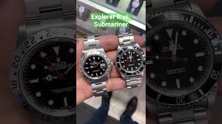 Rolex Submariner vs. Rolex Explorer 2. The one to rule them all, what would you pick ? #shorts