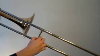 Learn to play Bb major scale on trombone