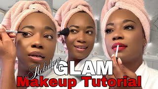 Glam Holiday Makeup Tutorial {Simple & Easy}