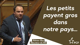 Les petits payent gros dans notre pays...