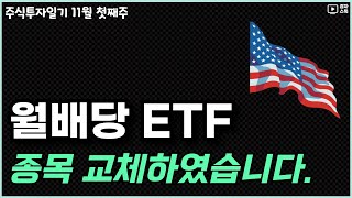 주식투자일기 11월 1주차 ㅣ 월배당 ETF 종목 교체 ㅣ 현대차, 삼성전자에 대한 생각