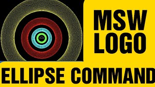 Ellipse Command || Beautiful pattern Using Ellipse Command || MS LOGO