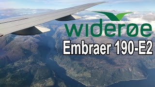 Widerøe Embraer 190-E2 Helsinki - Bergen | Finnair Wetlease | Scenic Flesland Arrival