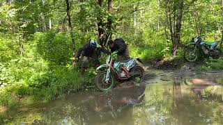 Enduro покатушки после дождя