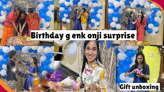 Birthday da nadut enk onji surprise 😦 | gift unboxing | Dolly vlogger