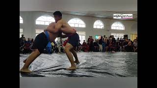 Naga traditional wrestling showcased to Shillong crowd