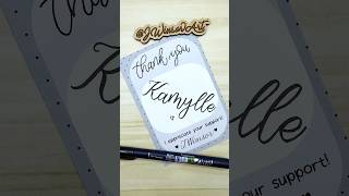 Kamylle #moderncalligraphy #calligraphy #lettering #satisfying #brushpens #namecalligraphy