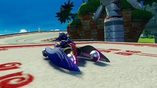 Sonic & All-Stars Racing Transformed (PS3) Metal Sonic Racing In Ocean View (Expert)