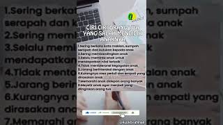 Ciri ciri Orang Tua Salah Dalam Mendidik Anak | Motivasi Hidup #shorts #motivasi