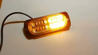 LED stroboskop 20 LED oranžový