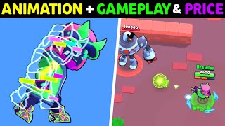 BRAWL STARS FANGUARD FANG GAMEPLAY, ANIMATION, COST, PIN, SPRAY & PLAYER ICON