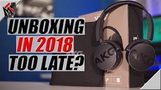 AKG Y50BT Bluetooth Headphones UNBOXING in 2018