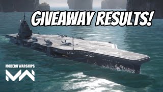 Artcoins giveaway results - Modern Warships