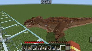 New Dinosaur Jurassic park MOD UPDATE in MINECRAFT Bedrock-Edition