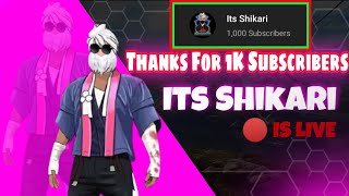 Free Fire Live Stream After 69 Years 🤣 || Garena Free Fire || Its Shikari  || #ShikariIsLive