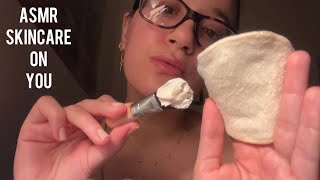 asmr | doing your night skincare (layered sounds) 🤍