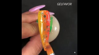 Glitter Summer Ombre Nail Art ❤️|Gel Polish | Painting Nail For Beginners | Step by Step Tutorial