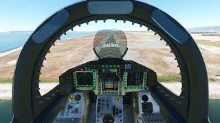 Eurofighter landing at Oakland International