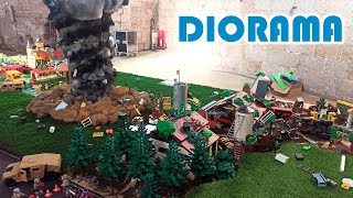 Diorama PLAYMOBIL "Oklahoma, primavera del 2022" - CLICKÀNIA 2022, Montblanc, Tarragona, España