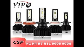 2PCS h7 led headlight h11 h1 h4 9005 hb3 9006 hb4 headlamp