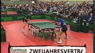 Tischtennis Bundesliga: Jörg Roßkopf vs Petr Korbel 1998